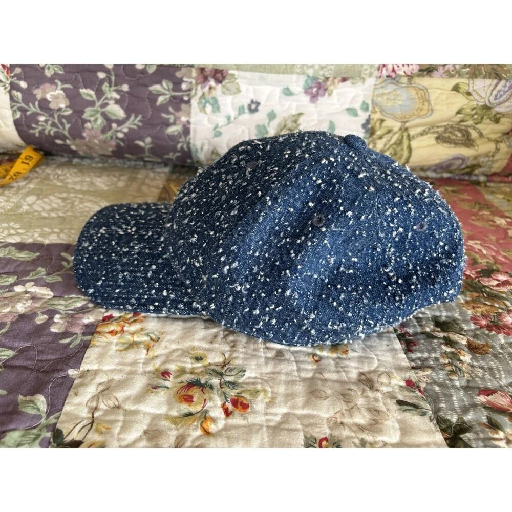 Rag And Bone Blue Tweed Adjustable Baseball Cap Hat